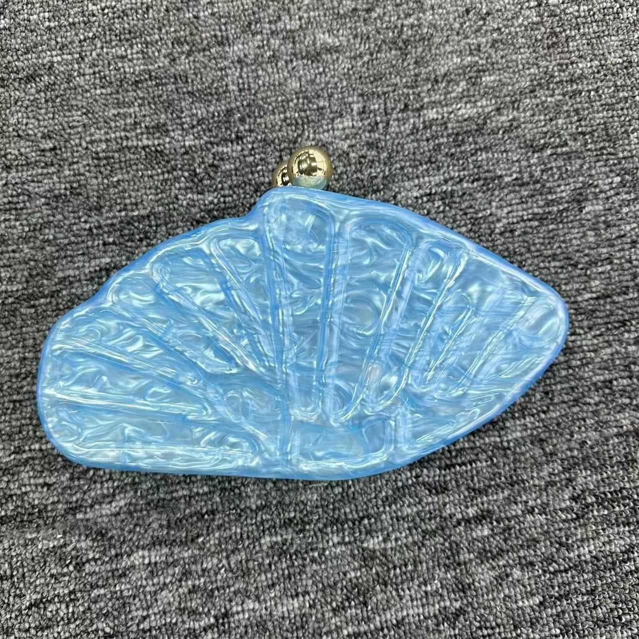 Diagonal Cross Bag Scallop Shaped Acrylic Bag