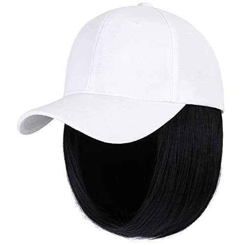 Short Straight Hooded Wig for Women - Chemical Fiber Headcover with Straight Hair - Shello's Creative Boutique