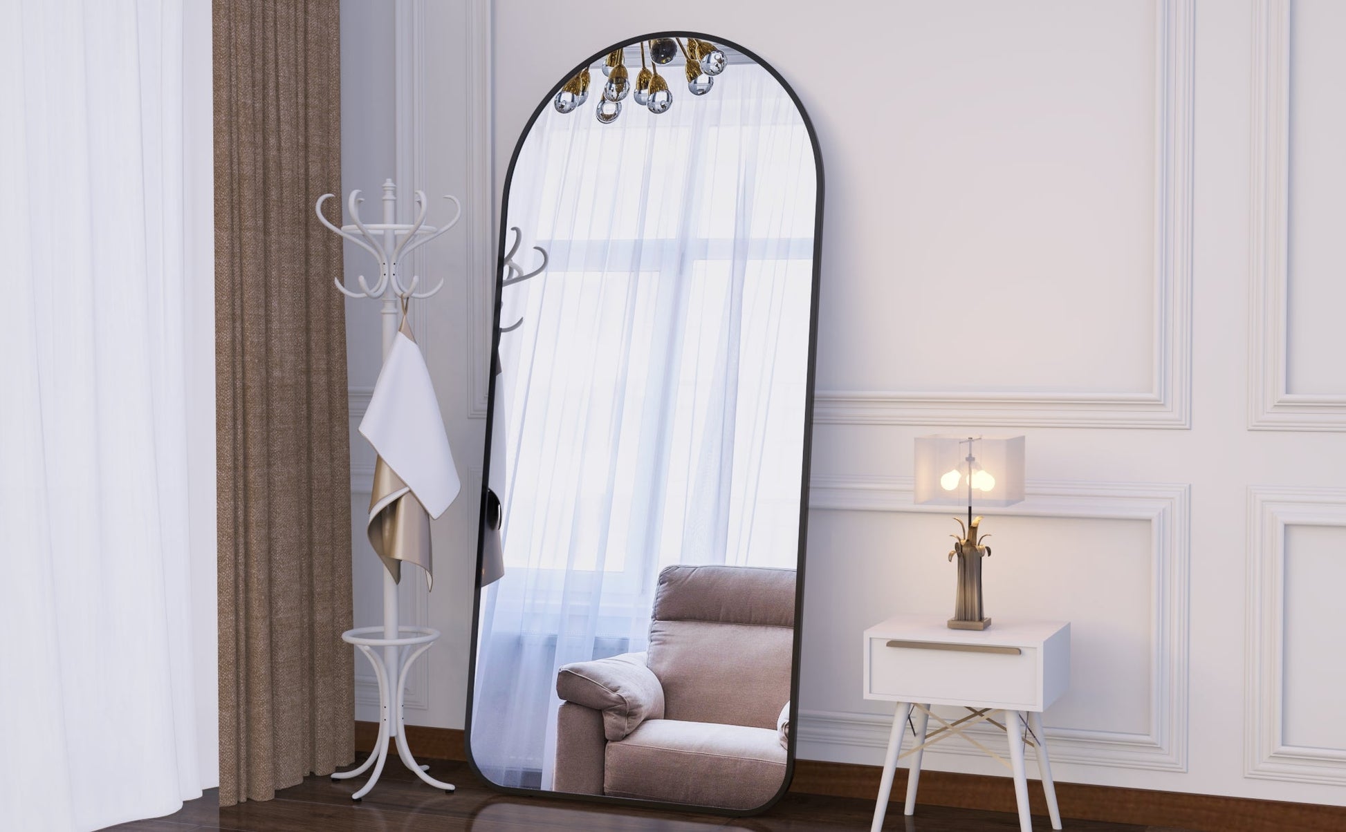 71"×32" Big Full Body Mirror for Bedroom Oversized Floor Mirror Large Standing Mirror Living Room Dressing Mirror Leaning Agains eprolo
