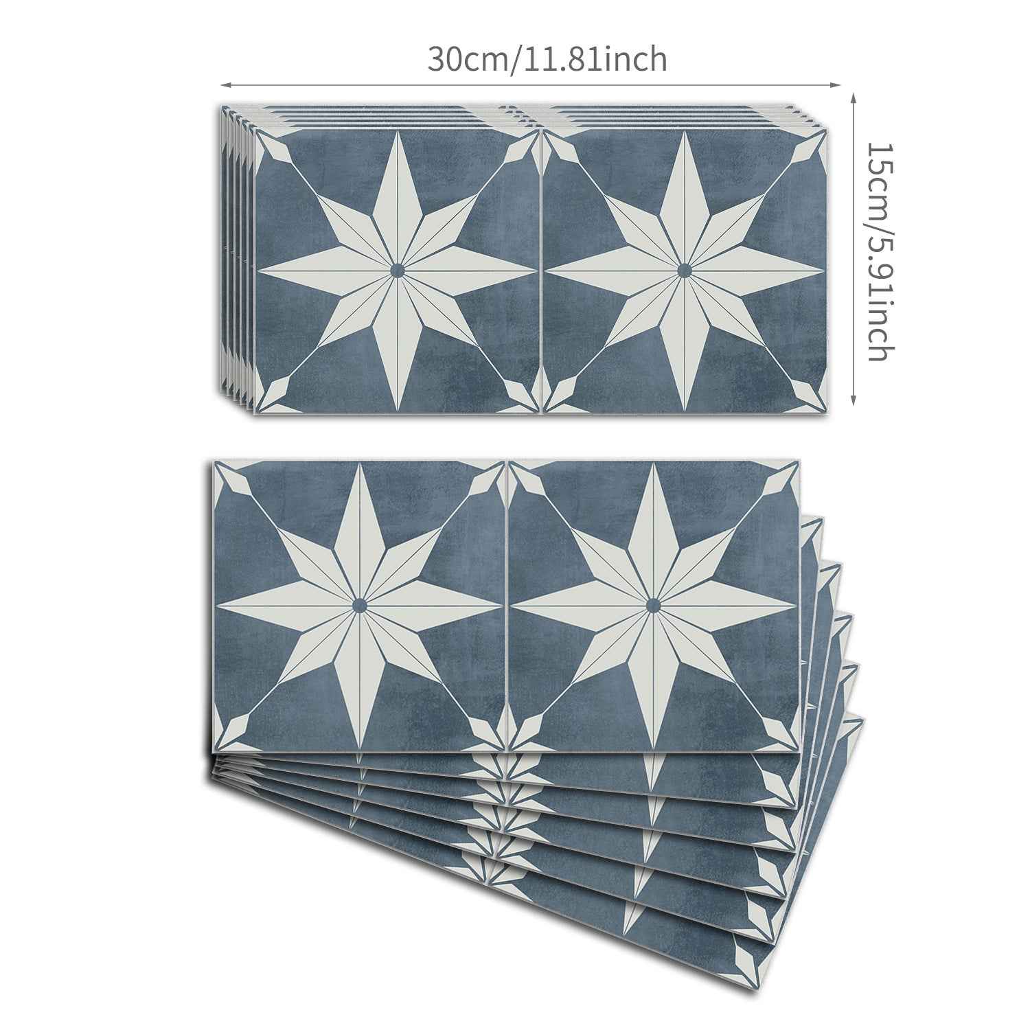 Funlife City Light Waterproof Brick Wall Stickers - Thickened PVC Self-Adhesive Decorative Stickers for Kitchen and Bathroom