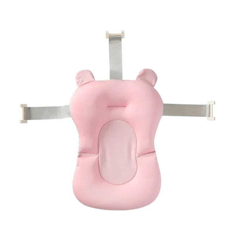 Baby Bath Seat Support Mat - Foldable Newborn Bathtub Cushion - Shello's Creative Boutique