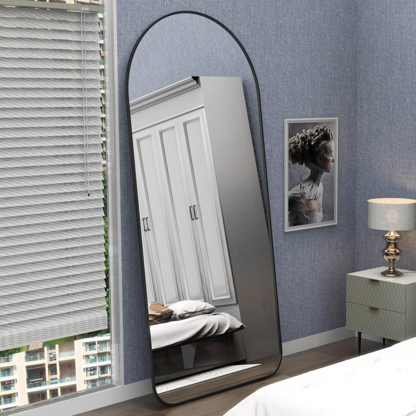 71"×32" Big Full Body Mirror for Bedroom Oversized Floor Mirror Large Standing Mirror Living Room Dressing Mirror Leaning Agains eprolo