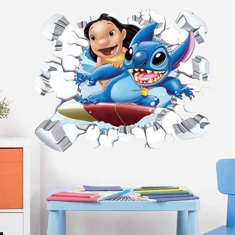 StarCraft Wall Sticker - Baby Stitch Self Adhesive Cartoon for Bedroom Dormitory Wall Decor