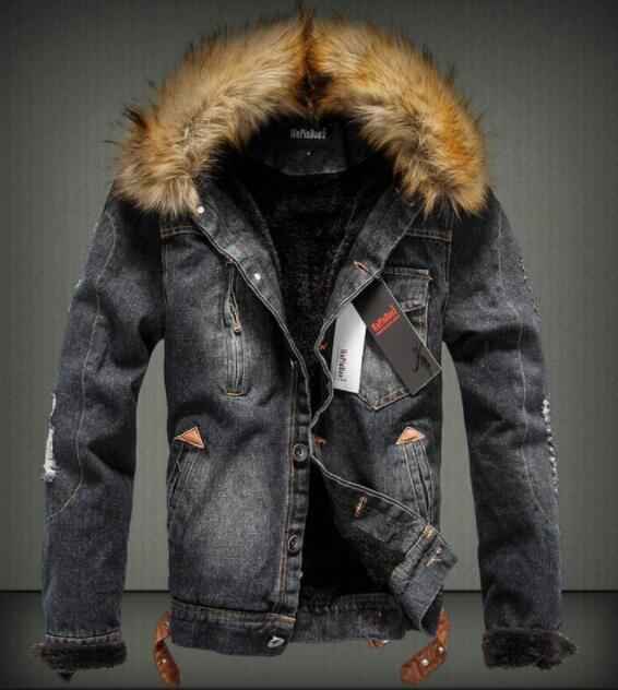Men’s Thick Style Jeans Jacket Coat – Rugged and Timeless