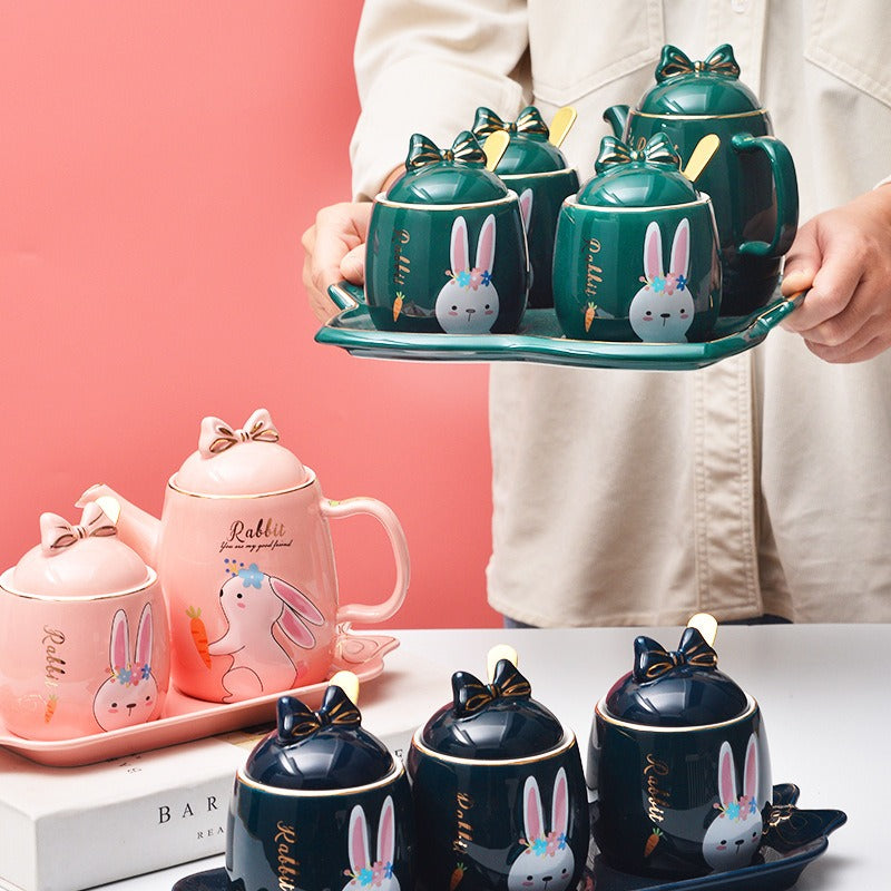 Lovely design cartoon kitchenware 3 pieces ceramic spice jar set for gift eprolo