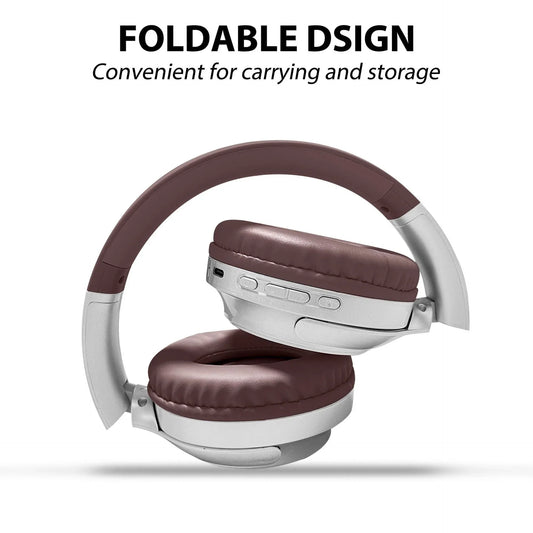 AKZ-16B wireless Bluetooth headset with battery display and long battery life foldable - Shello's Creative Boutique