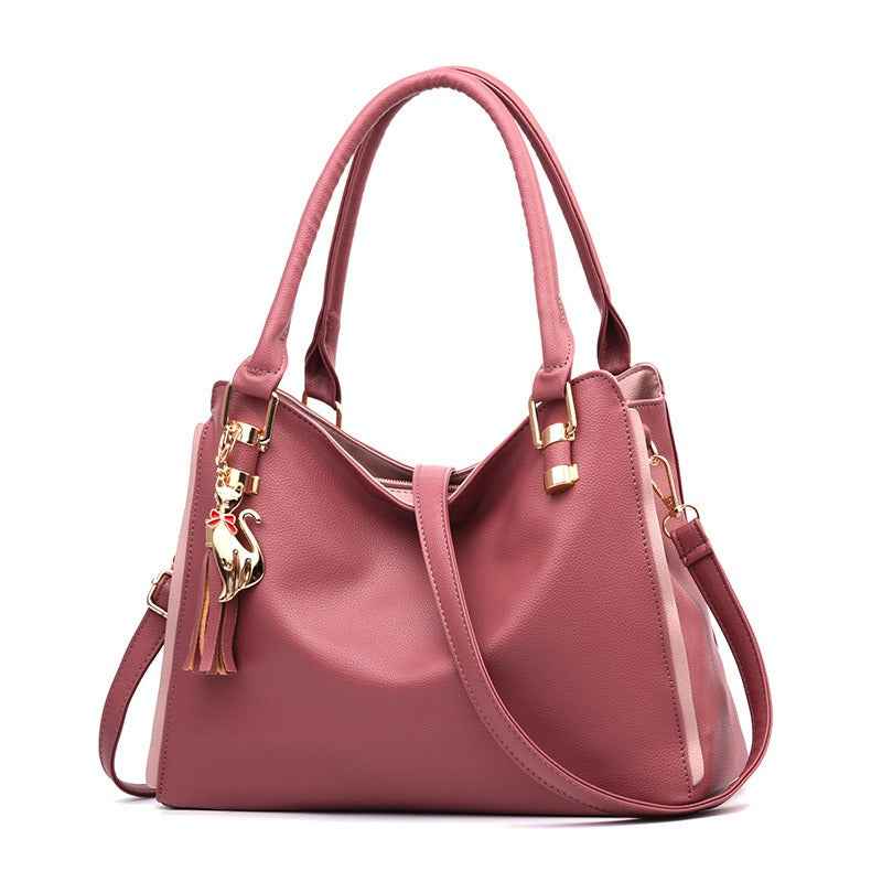 New Fashionable Large Capacity Middle Aged Women's Handbag