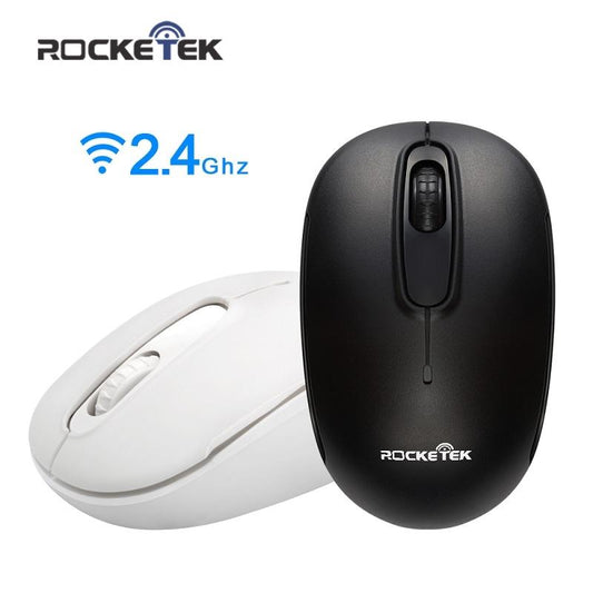 Rocketek USB Wireless Mouse 1600 DPI 3 buttons ergonomic design for 2.4G desktop computer accessories mouse gamer PC