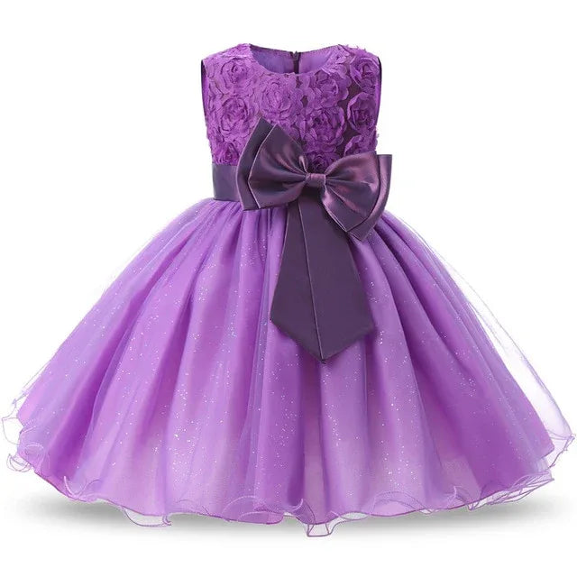 Flower Girl Dress - Formal Floral Wedding Party Dress (3-8y) - Shello's Creative Boutique