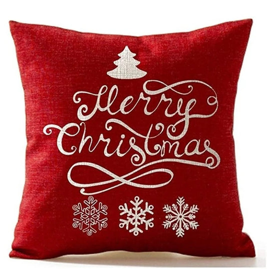 Christmas Decorations Pillow Covers Snowflcke Decor Throw Pillow Cases Xms Tree Cushion Cover 18 X 18 Inch Shello Creative Boutique