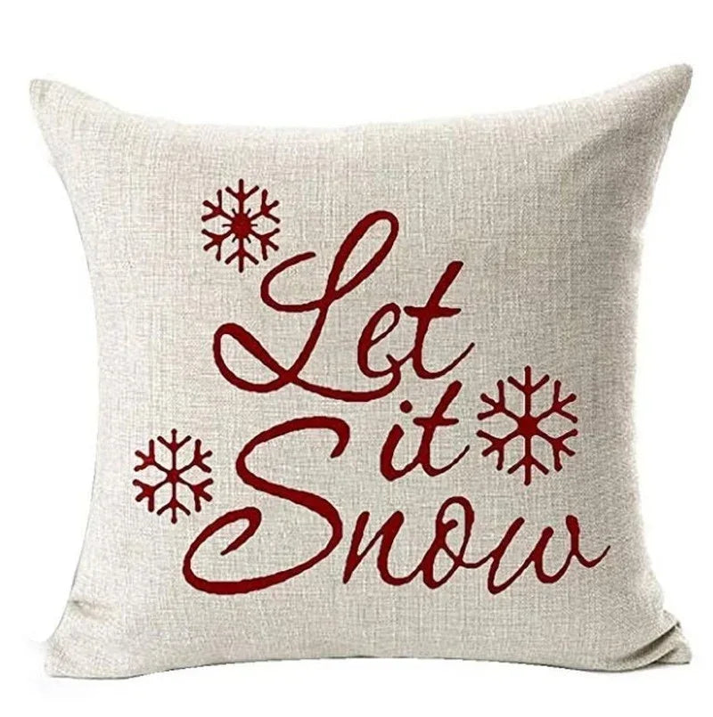 Christmas Pillow Covers 18x18 - Snowflake Tree Cushion Covers - Shello's Creative Boutique