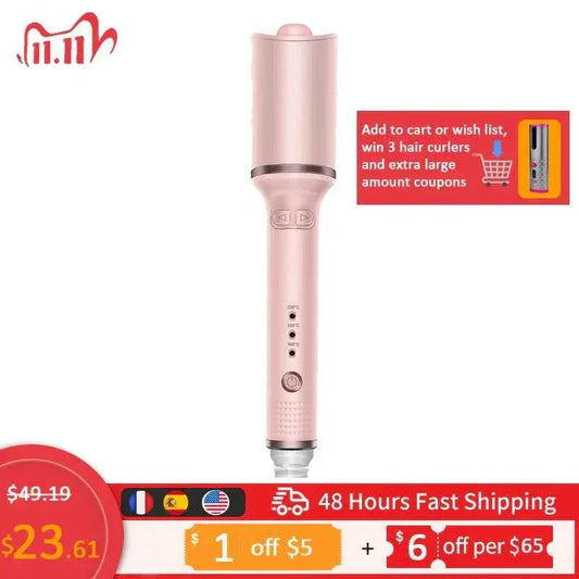 Automatic Curling Iron for Quick & Easy Curls Long-lasting Hair Styling - Shello's Creative Boutique