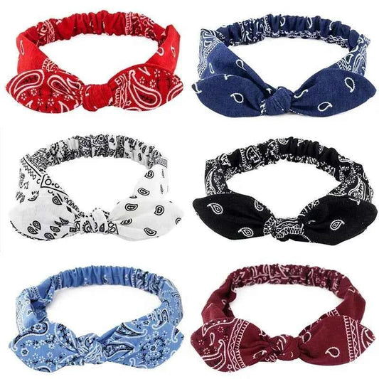 Vintage Suede Headbands for Women - Soft Solid Print Cross Knot Elastic Hairbands - Shello's Creative Boutique