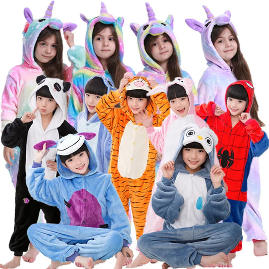 Unicorn Onesie Pajamas - Magical Animal Cartoon Sleepwear (Kids)