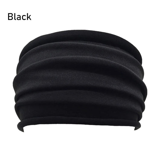 13 Colors Nonslip Elastic Folds Yoga Hairband Fashion Wide Sports Headband Running Accessories Summer Stretch Hair Band eprolo