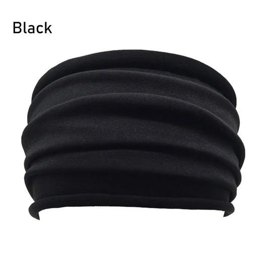 13 Colors Nonslip Elastic Folds Yoga Hairband Fashion Wide Sports Headband Running Accessories Summer Stretch Hair Band - Shello's Creative Boutique