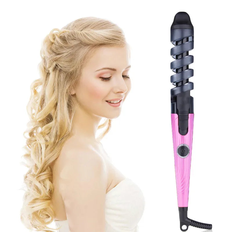 Magic Pro Hair Curlers Electric Curl Ceramic Spiral Hair Curling Iron Wand Salon Hair Styling Tools Hair Wand Curler Iron eprolo