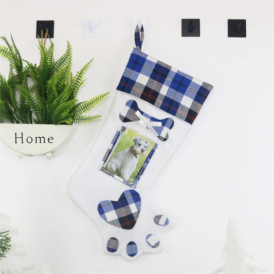 CX20203 Creative Dog Paw Christmas Sock Gift Bag Christmas Tree Pendant Decoration - Shello's Creative Boutique