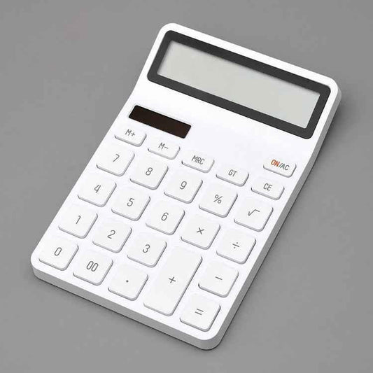 Original Xiaomi Youpin LEMO Rice Calculator 12-bit LED Display ABS Material 6 Degree Angle - Shello's Creative Boutique