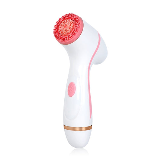 CNaier AE-868 Battery-powered Silicone Ultrasonic Vibration Face Skin Care Electric Facial Cleanser, AE-868(Pink), AE-868(Blue) - Shello's Creative Boutique