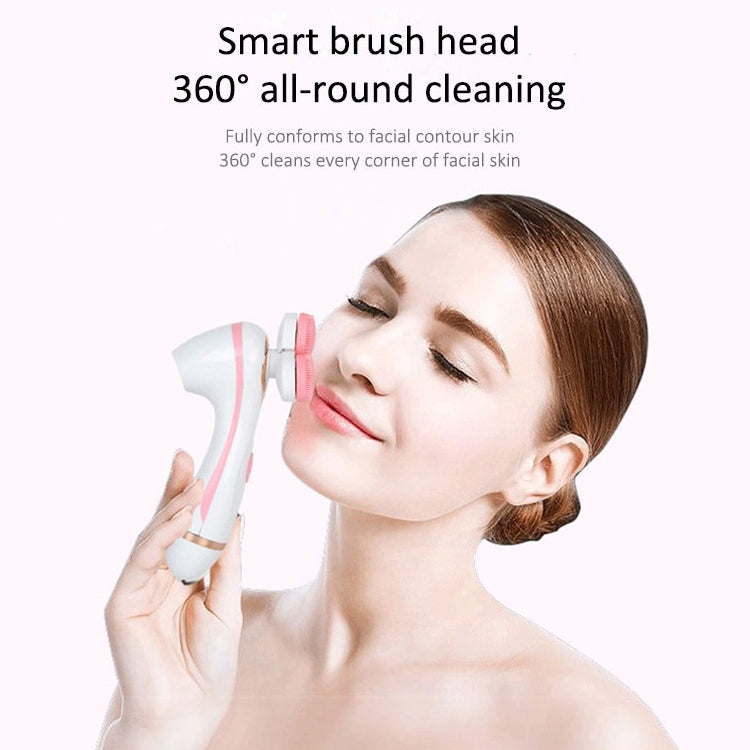 CNaier AE-878 USB Charging Silicone Face Skin Care Electric Facial Cleanser, AE-878(Pink), AE-878(Blue) SUNSKY