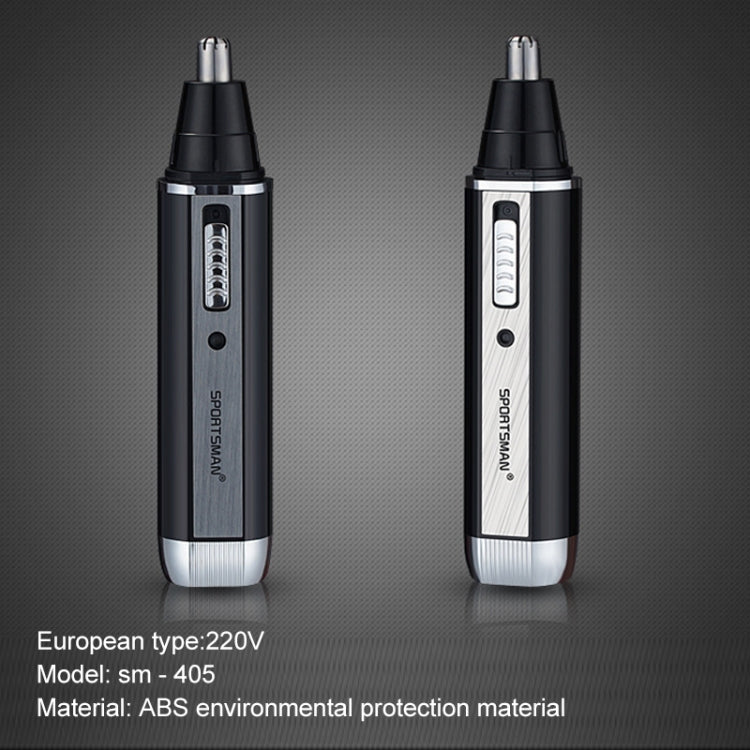 SPORTSMAN Four-in-one Rechargeable Ear Nose Trimmer Electric Shaver Beard Face Eyebrows Hair Trimmer For Men, EU Plug(Black, 220V), EU Plug - Shello's Creative Boutique
