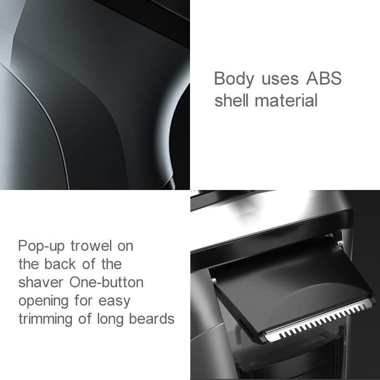 Original Xiaomi ENCHEN Water Proof Triple Rotary Double Ring Blade Shaving Head Electric Rechargeable Shaver For Men, Electric Shaver - Shello's Creative Boutique
