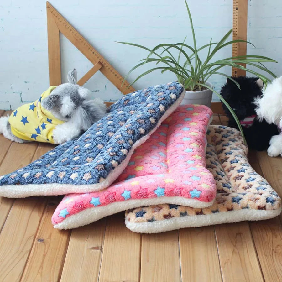 Warm Soft Fleece Pet Mat Travel Cat Litter Dog Blanket Puppy Cushion Pet Pad Dog Bed Cheap 5 Size for Small And Large Dogs eprolo