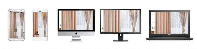 White Tulle Sheer Curtains - Modern Solid Voile Drapes for Living Room & Kitchen