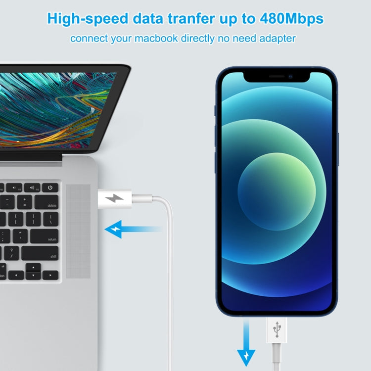HAWEEL 25W 3A USB-C / Type-C to 8 Pin PD Fast Charging Cable for iPhone, iPad, Cable Length: 2m, Type-C to 8 Pin 2m Shello's Creative Boutique