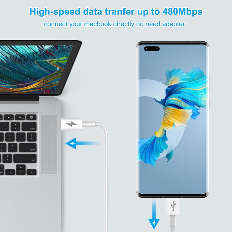 HAWEEL 25W 3A Type-C / USB-C to Type-C / USB-C PD Fast Charging Data Cable, Length: 2m, Type-C to Type-C 2m SUNSKY