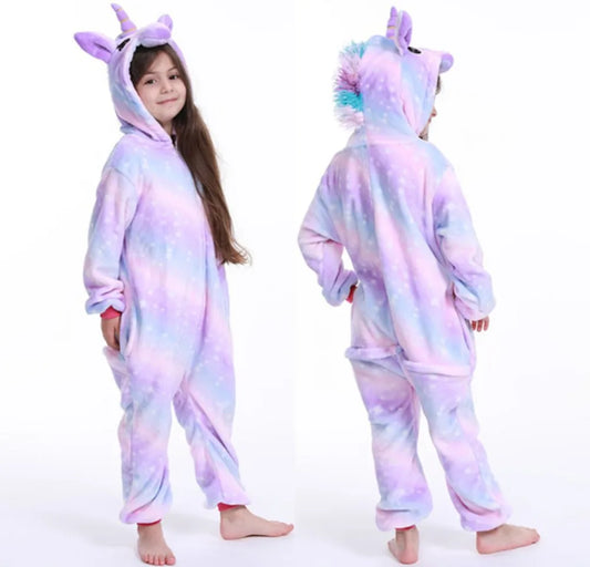 Unicorn Onesie Pajamas - Magical Animal Cartoon Sleepwear (Kids)