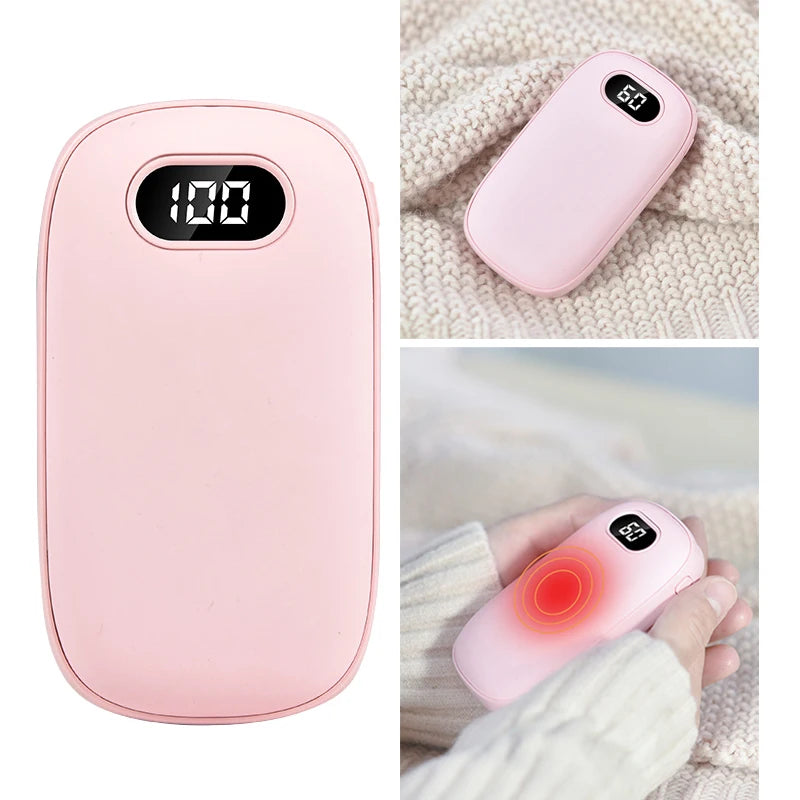 Hand Warmers Rechargeable 6000Mah Power Bank Electric Pocket Heater Reusable NEW eprolo