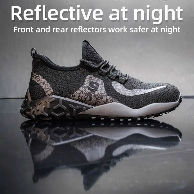 Men Sneakers Steel Toe Work Safety Shoes Men Puncture Proof Security Boots Man Breathable Light Industrial Casual Shoes eprolo