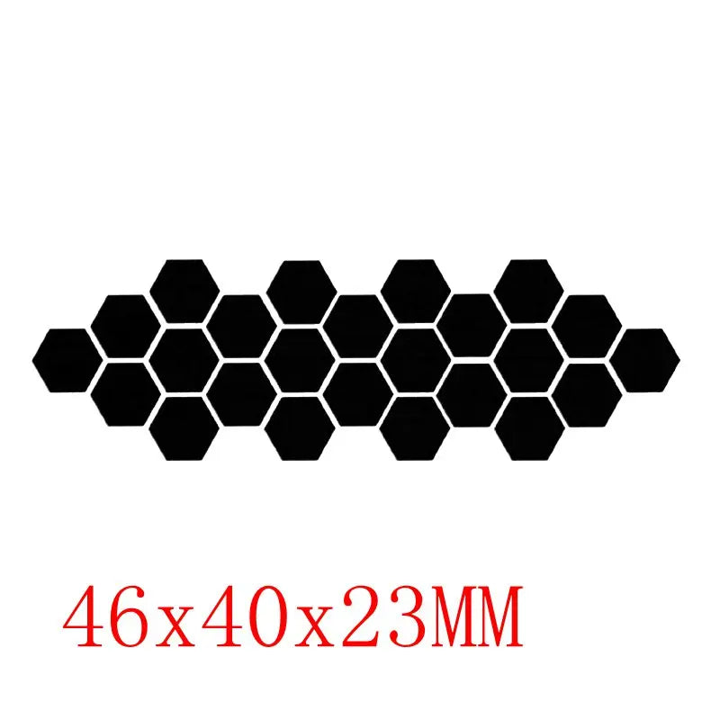 12/6Pcs 3D Hexagon Acrylic Mirror Wall Stickers DIY Mirrored Decorative Stickers eprolo