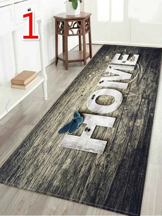 Printed Wood Pattern Floor Rug Welcome Mat - Shello's Creative Boutique