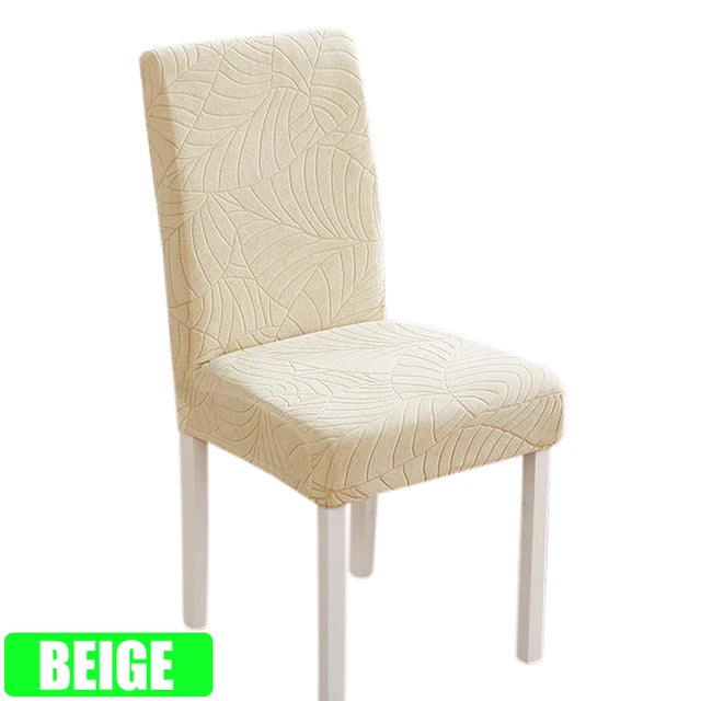 Jacquard Chair Cover for Dining Room Stretch Jacquard Dining Chair Cover Slipcover Elastic Spandex Kitchen Chair Cover eprolo