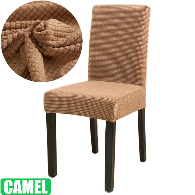 Jacquard Chair Cover for Dining Room Stretch Jacquard Dining Chair Cover Slipcover Elastic Spandex Kitchen Chair Cover eprolo