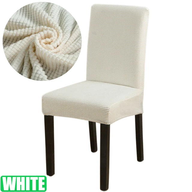 Jacquard Chair Cover for Dining Room Stretch Jacquard Dining Chair Cover Slipcover Elastic Spandex Kitchen Chair Cover eprolo