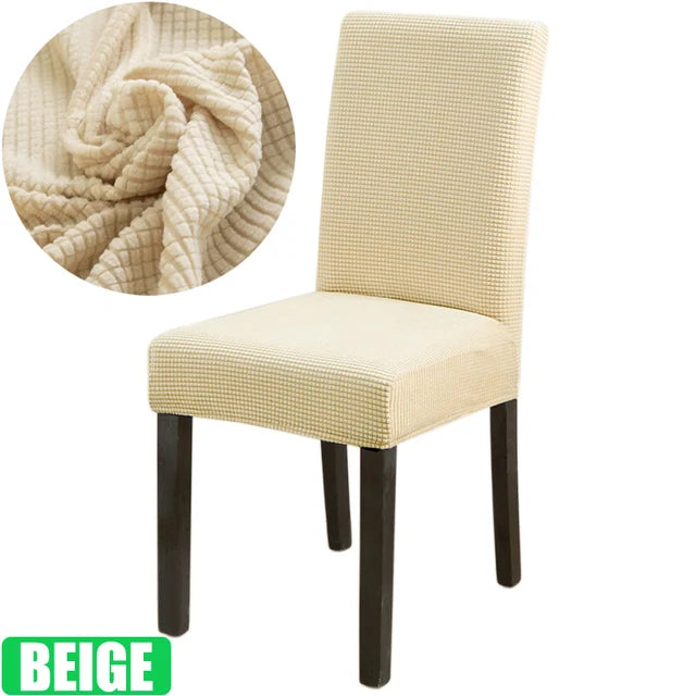 Jacquard Chair Cover for Dining Room Stretch Jacquard Dining Chair Cover Slipcover Elastic Spandex Kitchen Chair Cover eprolo