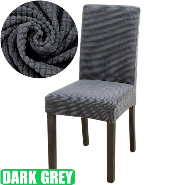 Jacquard Chair Cover for Dining Room Stretch Jacquard Dining Chair Cover Slipcover Elastic Spandex Kitchen Chair Cover eprolo