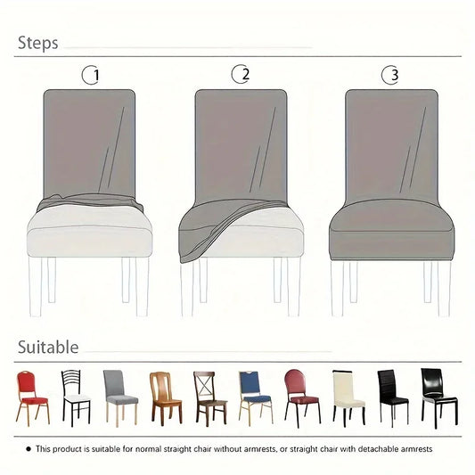 LANMOLIFE Stretch Dining Chair Covers – 1/4/6PC Removable Washable Parsons Chair Slipcovers - Shello's Creative Boutique