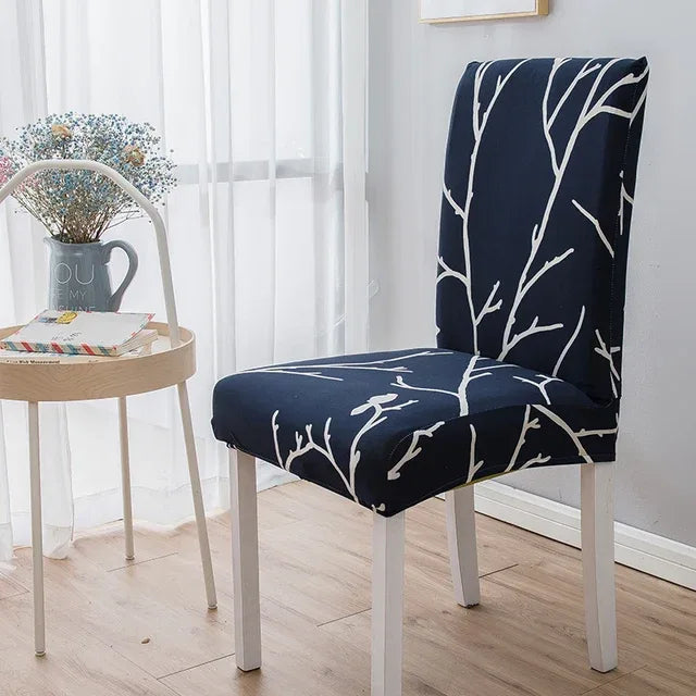 Milk Silk Print Chair Cover – Stylish Protection for Your Furniture - Shello's Creative Boutique