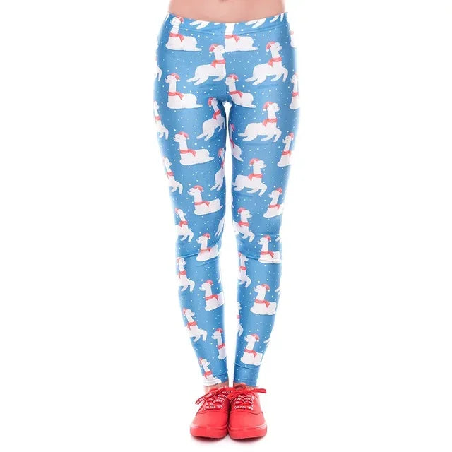 Women Christmas Red Leggings - Shello's Creative Boutique
