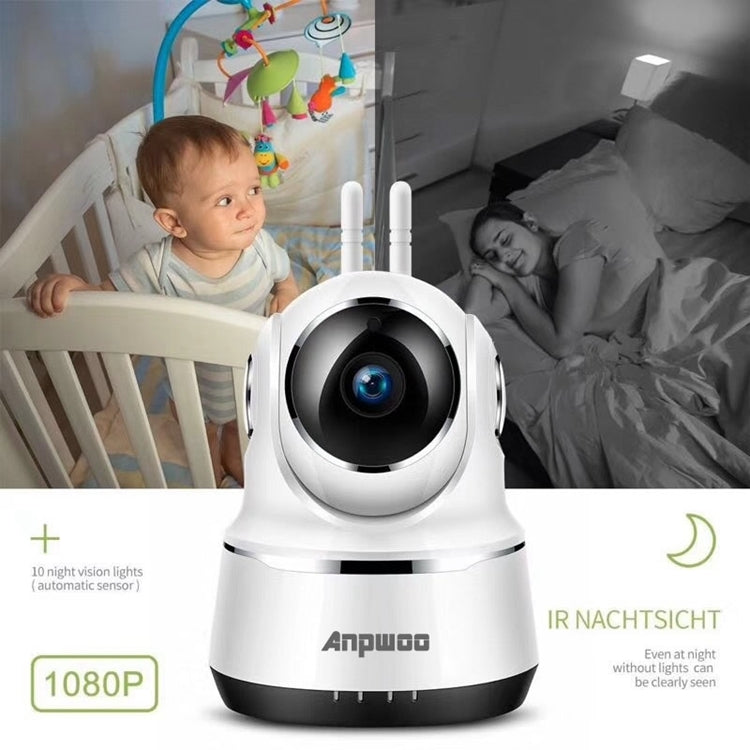 Anpwoo Guardian 2.0MP 1080P 1/3 inch CMOS HD WiFi IP Camera, Support Motion Detection / Night Vision, Guardian White SUNSKY