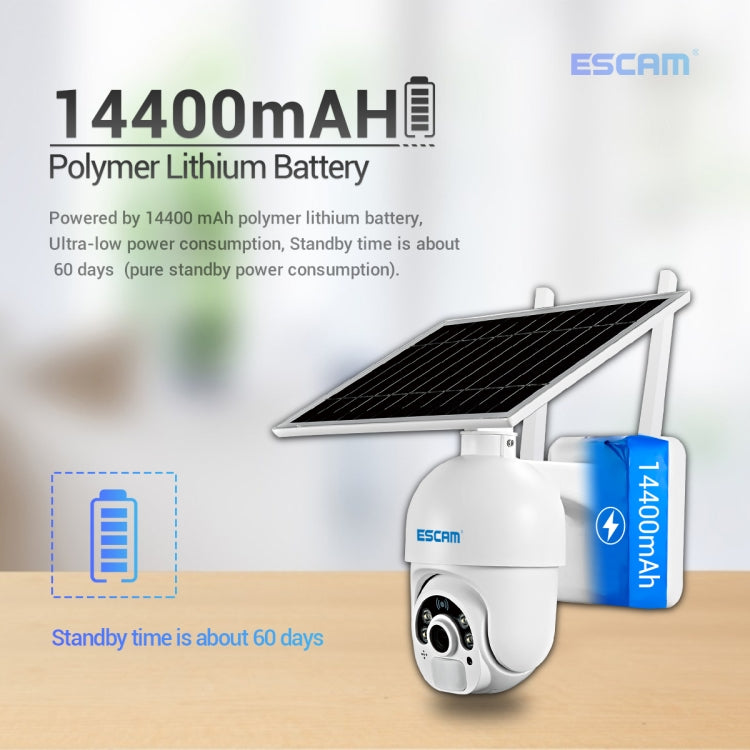ESCAM QF250 HD 1080P WiFi Solar Panel IP Camera, Support Motion Detection / Night Vision / TF Card / Two-way Audio, QF250 SUNSKY