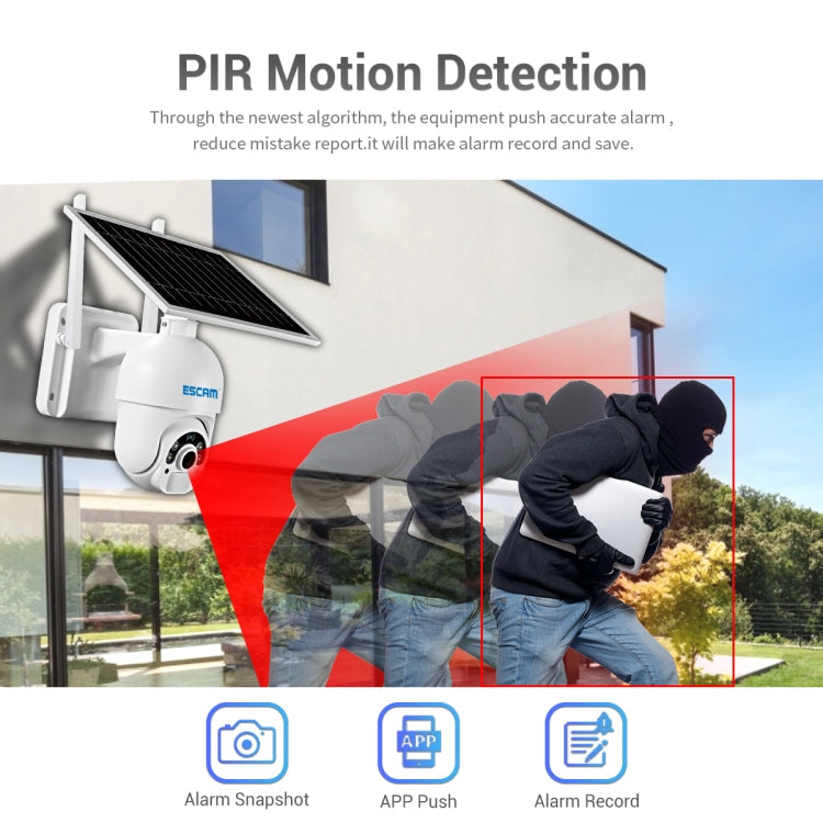 ESCAM QF250 HD 1080P WiFi Solar Panel IP Camera, Support Motion Detection / Night Vision / TF Card / Two-way Audio, QF250 SUNSKY