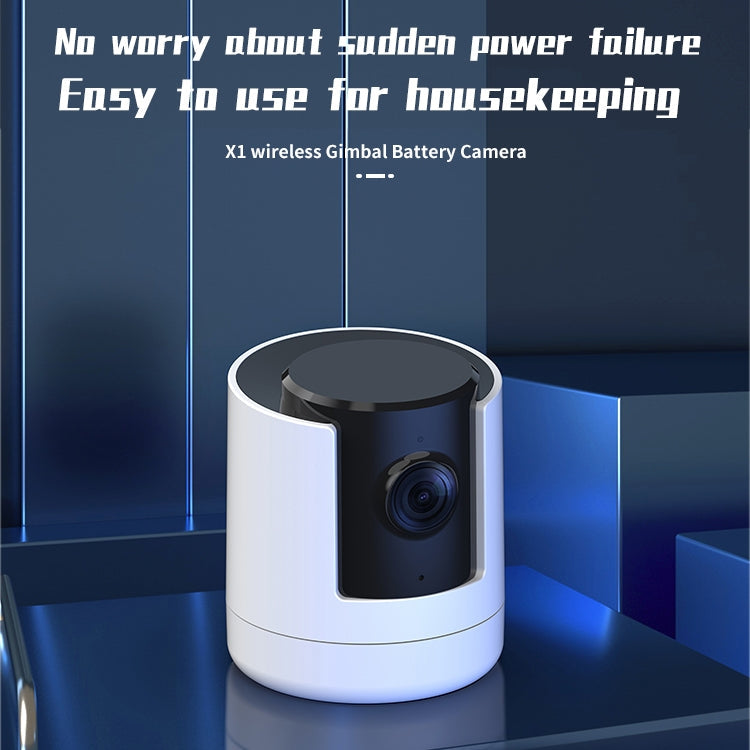 CAMSOY X1 Indoor Full HD 1080P WiFi Two Way Talk Pan and Tilt Camera, X1 SUNSKY