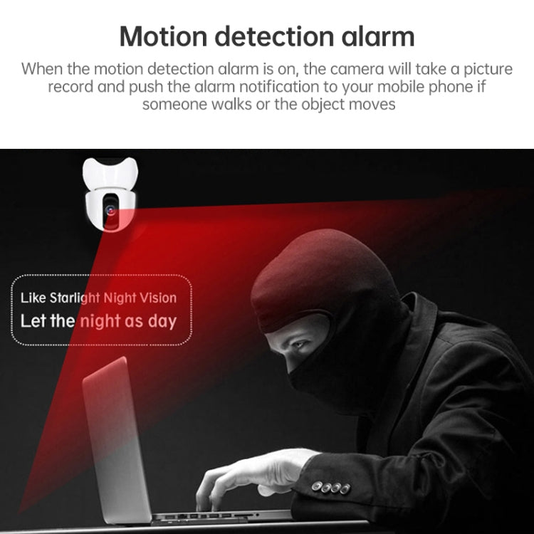 Anpwoo-YT003 2.0 Mega 3.6mm Lens Wide Angle 1080P Smart WIFI Monitor Camera , Support Night Vision & TF Card Expansion Storage, EU Plug, YT003 SUNSKY