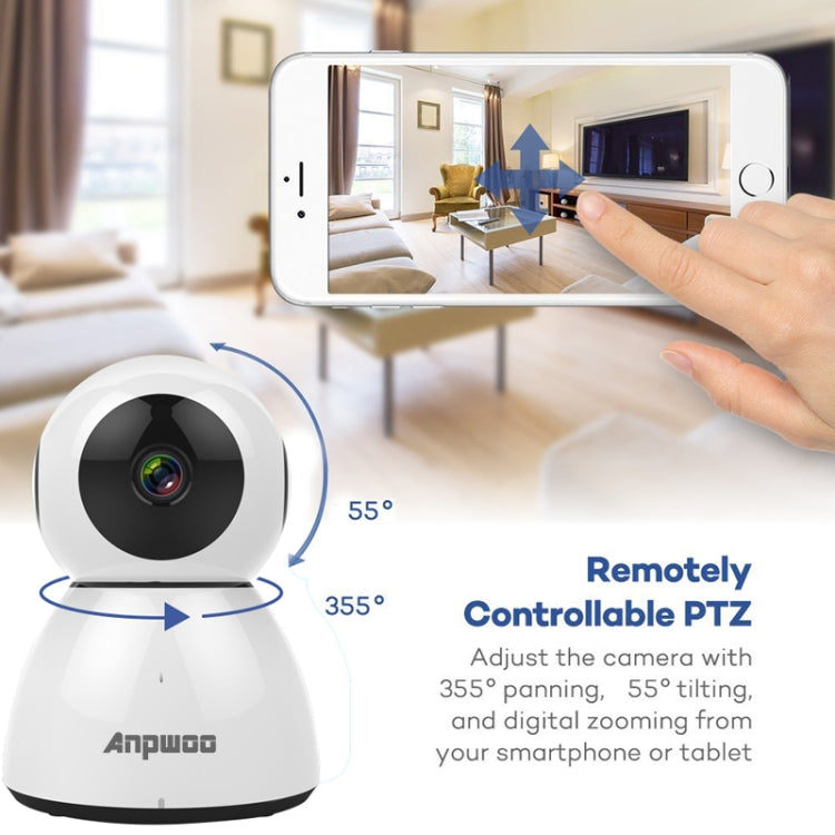 Anpwoo Snowman 1080P HD WiFi IP Camera, Support Motion Detection & Infrared Night Vision & TF Card(Max 64GB), Snowman SUNSKY